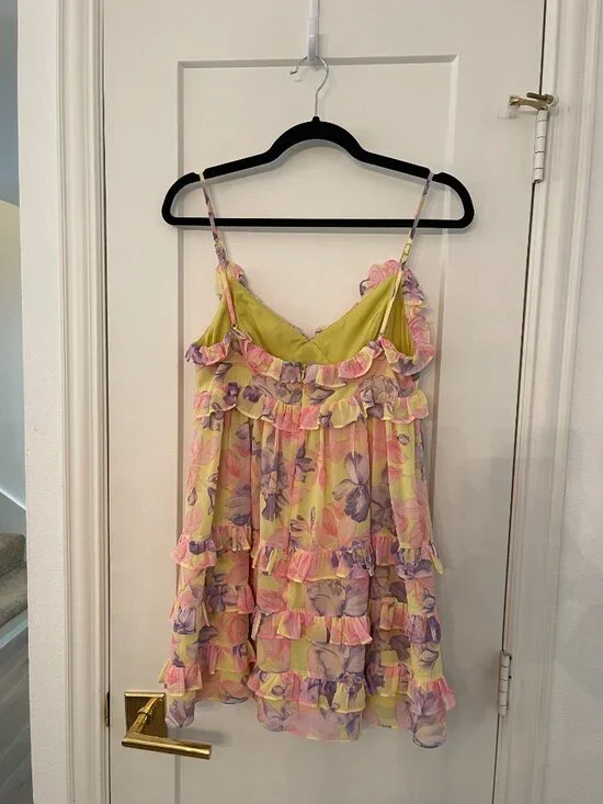 Revolve Lovers + Friends Lenny Mini Dress in Lenny Floral Multi 🌸💛 - Picture 3 of 3